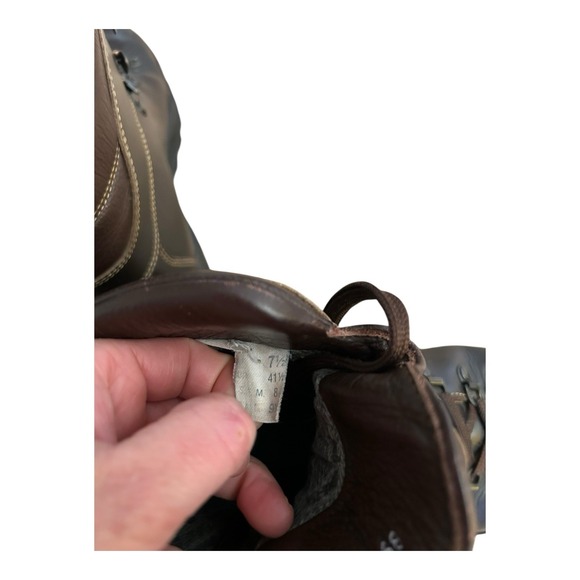 LL Bean Cresta Womens Brown Leather Gore-tex Vibram Sole Hiking Trail Boots Sz 8 - Picture 16 of 16